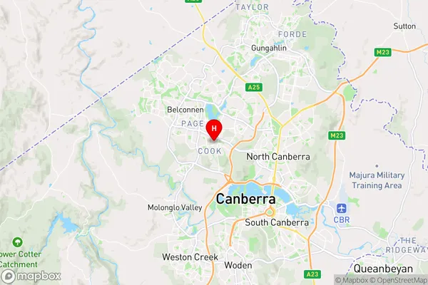 Jamison Centre,Australian Capital Territory Area Map