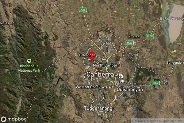 Macquarie,Australian Capital Territory Satellite Map