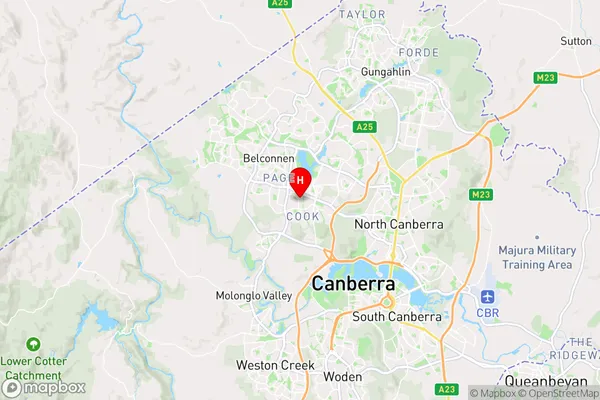 Macquarie,Australian Capital Territory Area Map