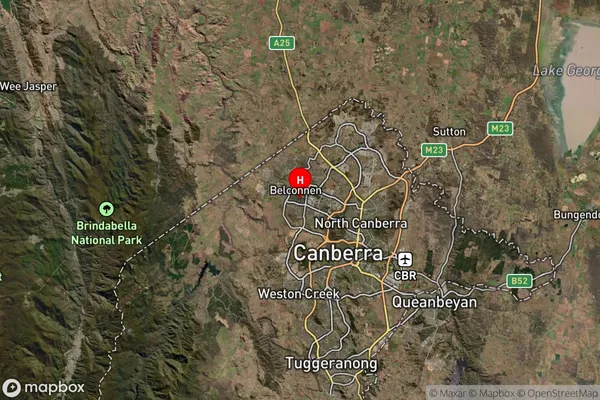 Page,Australian Capital Territory Satellite Map