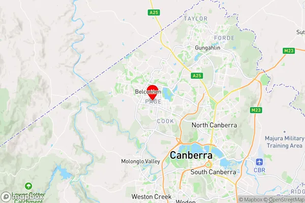 Page,Australian Capital Territory Area Map