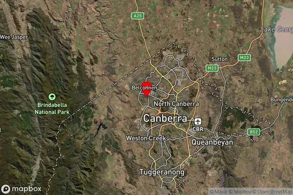 Weetangera,Australian Capital Territory Satellite Map