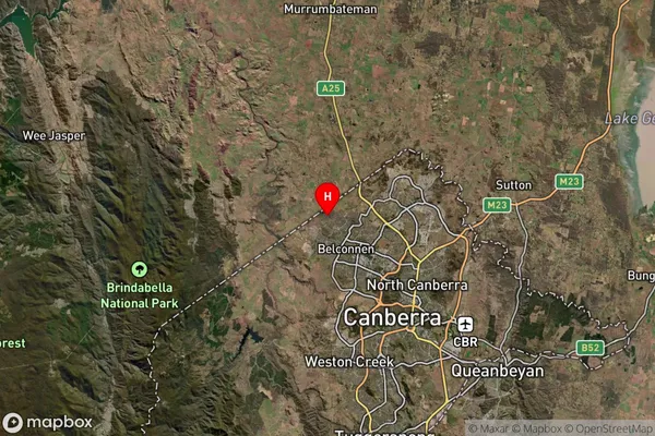 Dunlop,Australian Capital Territory Satellite Map