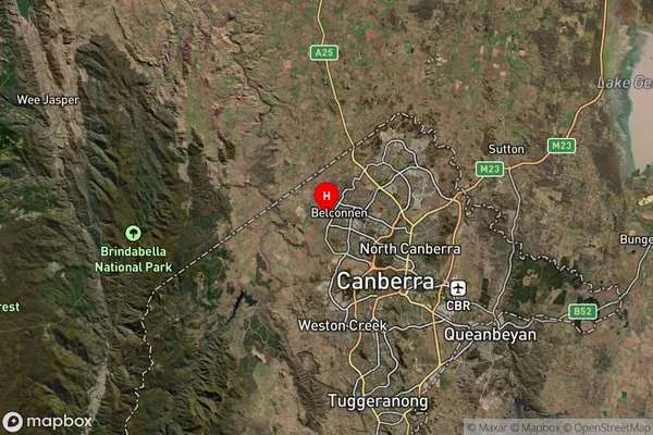 Higgins,Australian Capital Territory Satellite Map