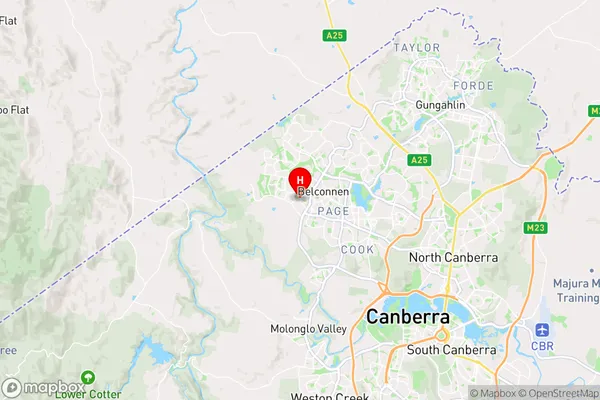 Higgins,Australian Capital Territory Area Map