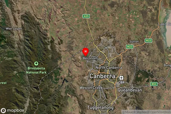 Kippax,Australian Capital Territory Satellite Map