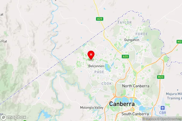 Latham,Australian Capital Territory Area Map