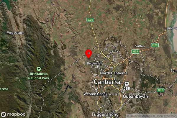 Macgregor,Australian Capital Territory Satellite Map