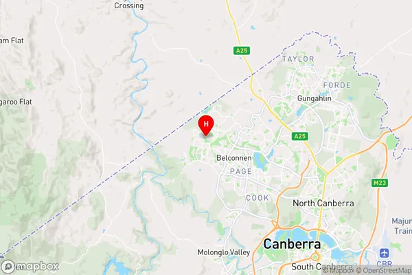 Macgregor,Australian Capital Territory Area Map