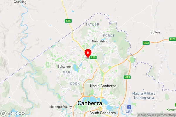 Giralang,Australian Capital Territory Area Map