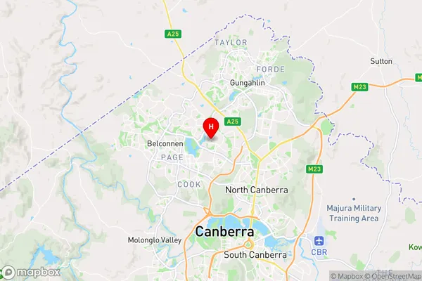 Lawson,Australian Capital Territory Area Map