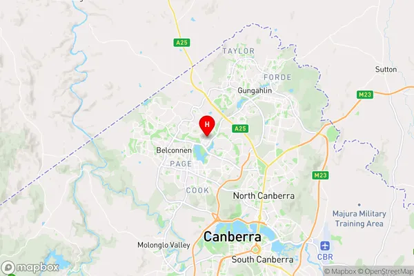 Mckellar,Australian Capital Territory Area Map