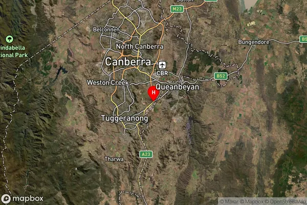 Hume,Australian Capital Territory Satellite Map