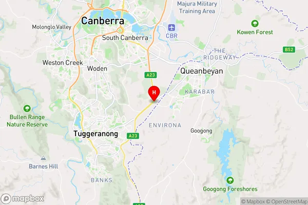 Hume,Australian Capital Territory Area Map