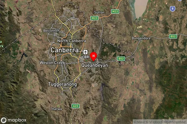 Oaks Estate,Australian Capital Territory Satellite Map