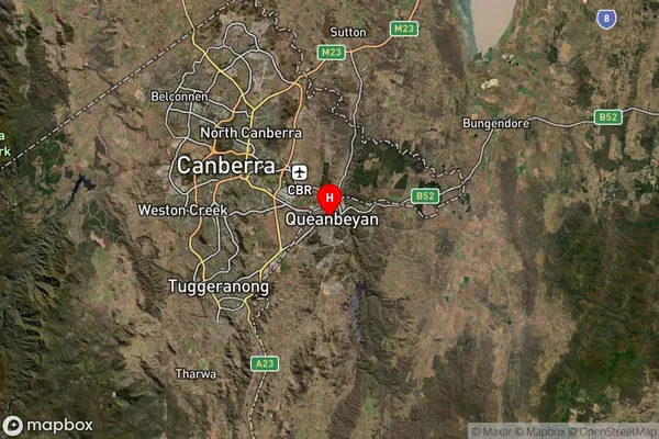 Queanbeyan,New South Wales Satellite Map