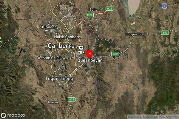 Queanbeyan Dc,New South Wales Satellite Map