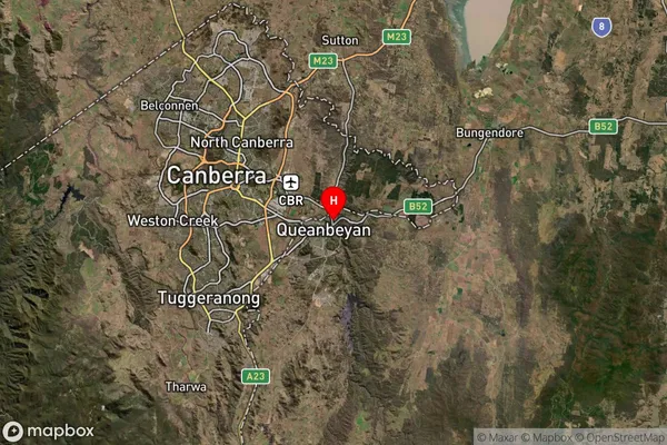 Queanbeyan East,New South Wales Satellite Map