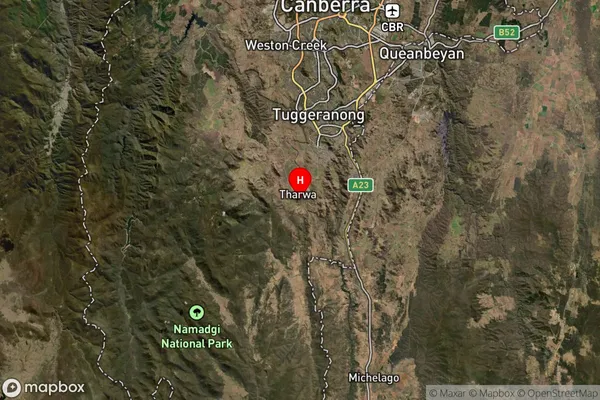 Tharwa,Australian Capital Territory Satellite Map