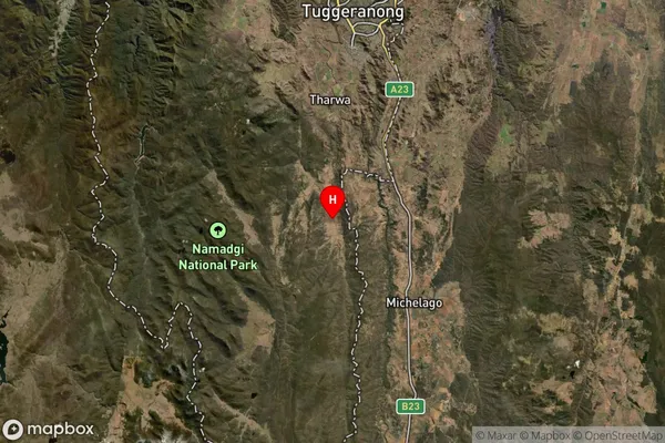 Top Naas,Australian Capital Territory Satellite Map