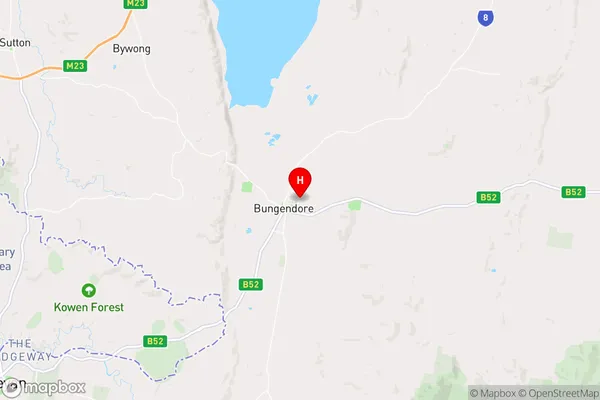 Bungendore,New South Wales Area Map