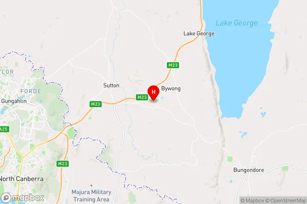 Bywong,New South Wales Area Map