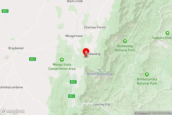 Budawang,New South Wales Area Map