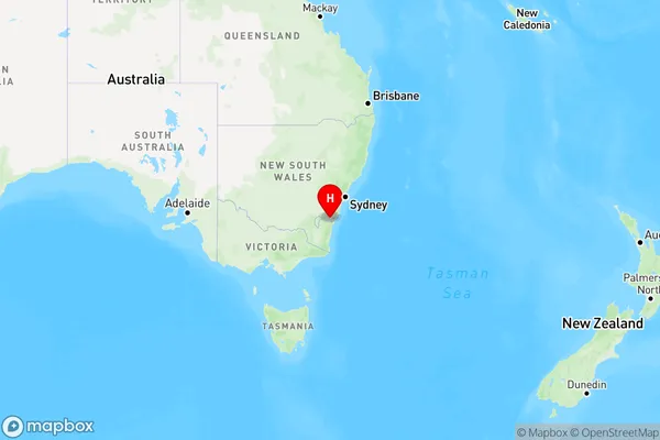 Charleys Forest,New South Wales Region Map