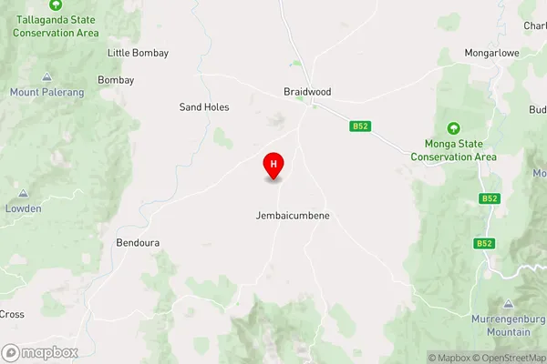 Jembaicumbene,New South Wales Area Map