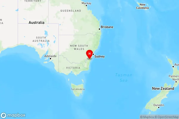 Nerriga,New South Wales Region Map