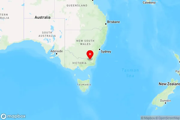 Kosciusko,New South Wales Region Map