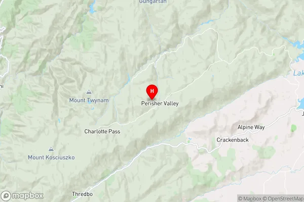 Perisher Valley,New South Wales Area Map