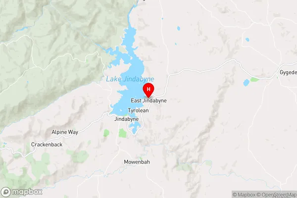 East Jindabyne,New South Wales Area Map