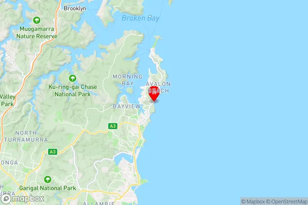 Newport Beach,New South Wales Area Map