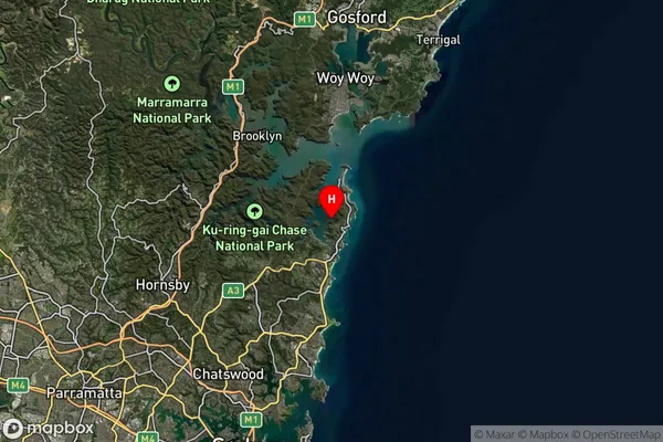 Clareville,New South Wales Satellite Map