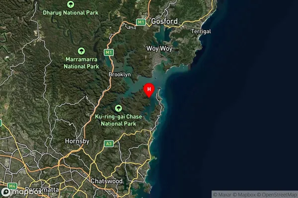 Coasters Retreat,New South Wales Satellite Map