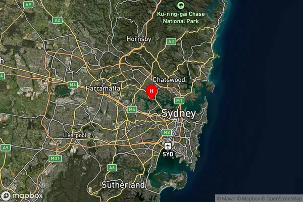 Henley,New South Wales Satellite Map