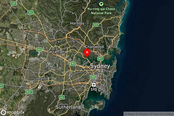 Huntleys Point,New South Wales Satellite Map