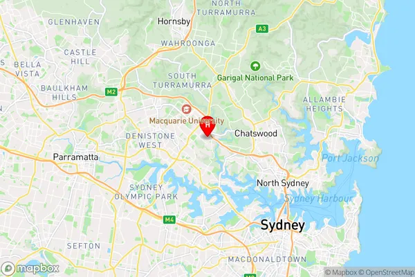 Blenheim Road,New South Wales Area Map