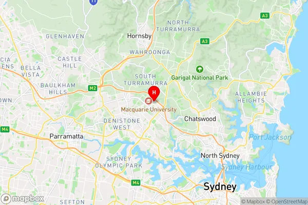 Macquarie Centre,New South Wales Area Map