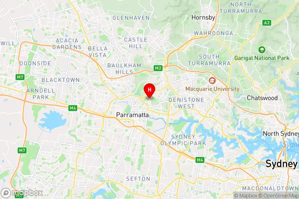 Oatlands,New South Wales Area Map