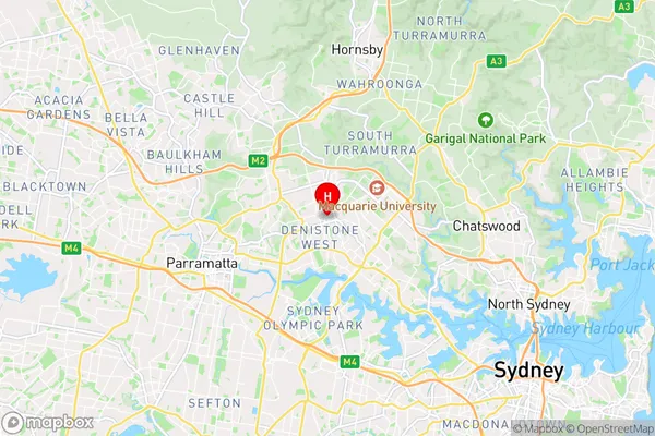 Eastwood,New South Wales Area Map