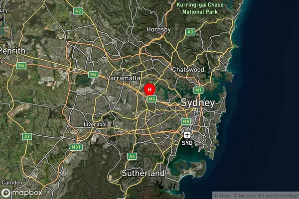 Sydney Markets,New South Wales Satellite Map