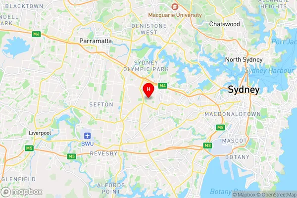 Strathfield,New South Wales Area Map