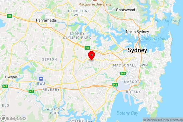 Burwood Heights,New South Wales Area Map