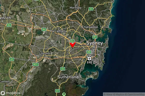 Strathfield South,New South Wales Satellite Map