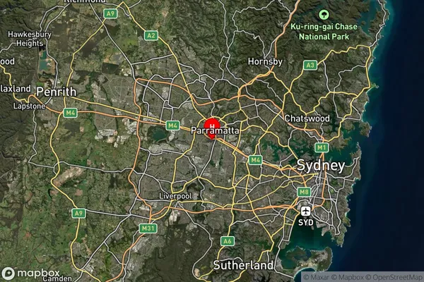 Holroyd,New South Wales Satellite Map