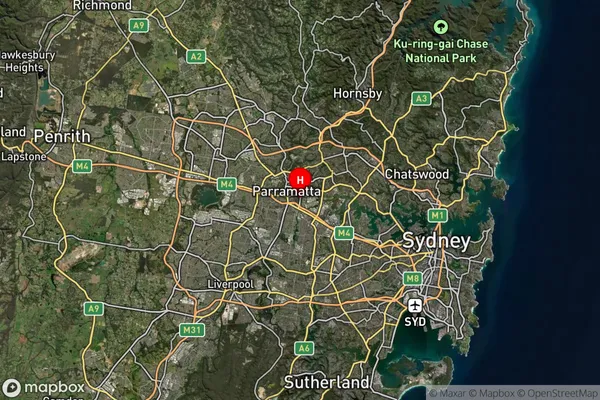 Rosehill,New South Wales Satellite Map