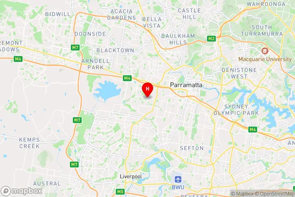 Greystanes,New South Wales Area Map