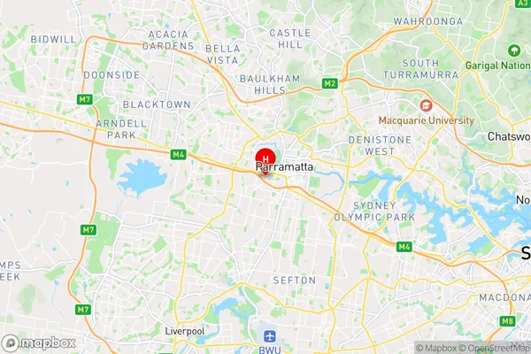 Mays Hill,New South Wales Area Map